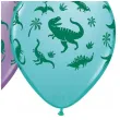 balony pastel dinozaury mix qualatex 11 25 szt
