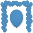 balony pastel dusty blue decomex blekitny 9 100 szt