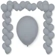 balony pastel gray decomex szary 9 100 szt