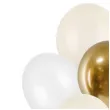 balony pastel metalik mix bialy partydeco 12 10 szt