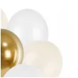 balony pastel metalik mix bialy partydeco 12 10 szt