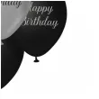 balony pastel metalik mix happy birthday srebrny czarny godan 12 7 szt
