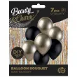 balony pastel metalik mix prosecco czarny godan 12 7 szt