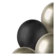 balony pastel metalik mix prosecco czarny godan 12 7 szt