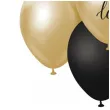 balony pastel metalik mix sto lat zloty czarny godan 12 7 szt