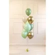 balony pastel metalik mix zielony partydeco 12 10 szt