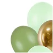 balony pastel metalik mix zielony partydeco 12 10 szt