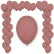 balony pastel rose wood decomex rozowy 11 100 szt