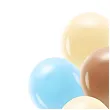 balony pastel transparent mix partydeco 12 10 szt