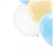 balony pastel transparent mix partydeco 12 10 szt