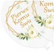 balony pierwsza komunia swieta geometryczny ornament deco mariage 14 5 szt