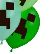 balony piksel czyhacz zielony partypal 12 12 szt