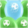 balony pilka nozna soccer fans zielono blekitny pastel procos 11 8 szt