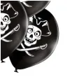 balony pirackie czaszki czarne belbal 12 6 szt