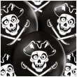 balony pirackie czaszki czarne belbal 12 6 szt