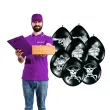 balony pirackie klimaty czarne folat 30 8 szt