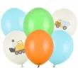 balony pojazdy budowlane mix partydeco 12 6 szt