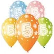 balony premium cyfra 5 mix godan 13 5 szt