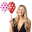 balony premium serduszka mix czerwony gemar 12 cali 5 szt