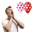 balony premium serduszka mix czerwony gemar 12 cali 5 szt
