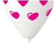 balony premium serduszka mix czerwony gemar 12 cali 5 szt