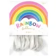 balony rainbow metalizowane biale partydeco 11 10 szt
