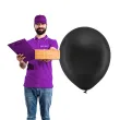 balony rainbow metalizowane czarne partydeco 11 10 szt