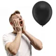balony rainbow metalizowane czarne partydeco 11 10 szt