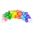 balony rainbow metalizowane czerwone partydeco 9 10 szt