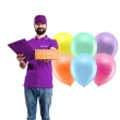 balony rainbow metalizowane mix partydeco 9 10 szt