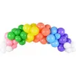 balony rainbow metalizowane mix partydeco 9 10 szt
