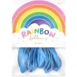balony rainbow metalizowane niebieskie partydeco 9 10 szt