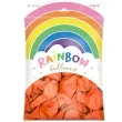 balony rainbow metalizowane pomaranczowe partydeco 11 100 szt