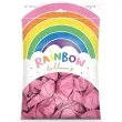 balony rainbow metalizowane rozowe partydeco 9 100 szt