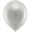balony rainbow metalizowane srebrne partydeco 11 100 szt