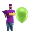 balony rainbow metalizowane zielone jasne 9 10 szt