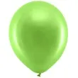 balony rainbow metalizowane zielone jasne partydeco 11 100 szt