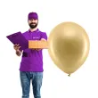 balony rainbow metalizowane zlote partydeco 11 100 szt