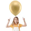 balony rainbow metalizowane zlote partydeco 11 100 szt