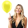 balony rainbow metalizowane zolte partydeco 9 100 szt