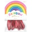 balony rainbow pastelowe czerwone partydeco 9 10 szt