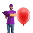balony rainbow pastelowe czerwone partydeco 9 100 szt