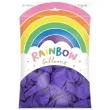 balony rainbow pastelowe fioletowe partydeco 9 100 szt