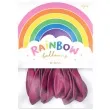 balony rainbow pastelowe fuksja partydeco 9 10 szt