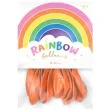 balony rainbow pastelowe pomaranczowe partydeco 11 10 szt