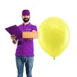 balony rainbow pastelowe zolty partydeco 11 10 szt