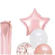 balony roczek 1 urodziny rose gold partypal zestaw