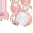 balony roczek 1 urodziny rose gold partypal zestaw