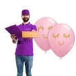 balony rzesy i usmiech rozowy pastel qualatex 11 25 szt
