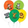 balony safari zwierzeta mix godan 12 5 szt